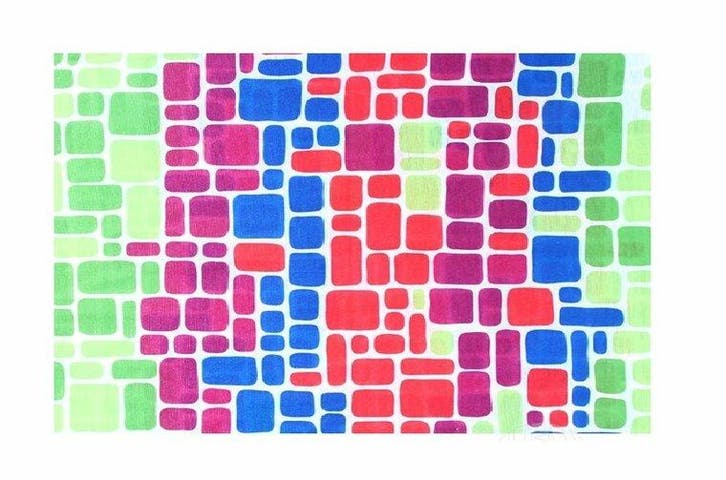 Haarband Multifunctioneel 45x25cm - Blok Patroon -, Handtassen en Accessoires, Uiterlijk | Haarverzorging