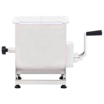 vidaXL Vleesmixer met bak roestvrij staal zilverkleurig, Verzenden, Nieuw