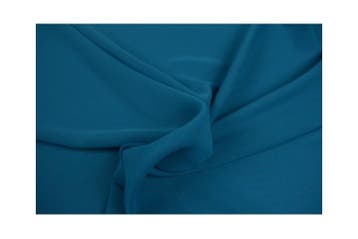15 meter chiffon stof - petrol, Overige kleuren, Verzenden, 120 cm of meer, Polyester
