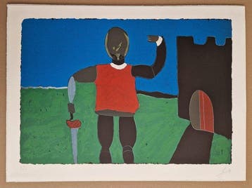 Tano Festa (1938-1988) - Ancestor with Castle