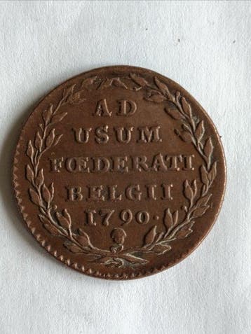 Belgique États belges unis. 1 Liard (Oord) 1790 (Sans prix, Postzegels en Munten