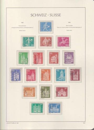 Zwitserland 1960/2020 - Collectie in drie Leuchtturm-albums, Postzegels en Munten, Gestempeld