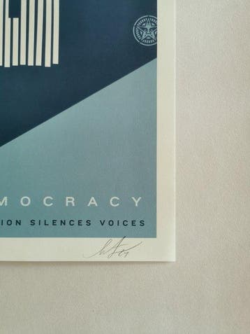 Shepard Fairey (OBEY) - Defend Democracy