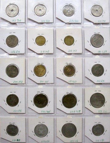 Belgisch-Congo. 20 different coins | 1911-1958 | 10 Centime
