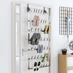vidaXL Schoenenrek hangend 66x13x139 cm zilverkleurig, Verzenden