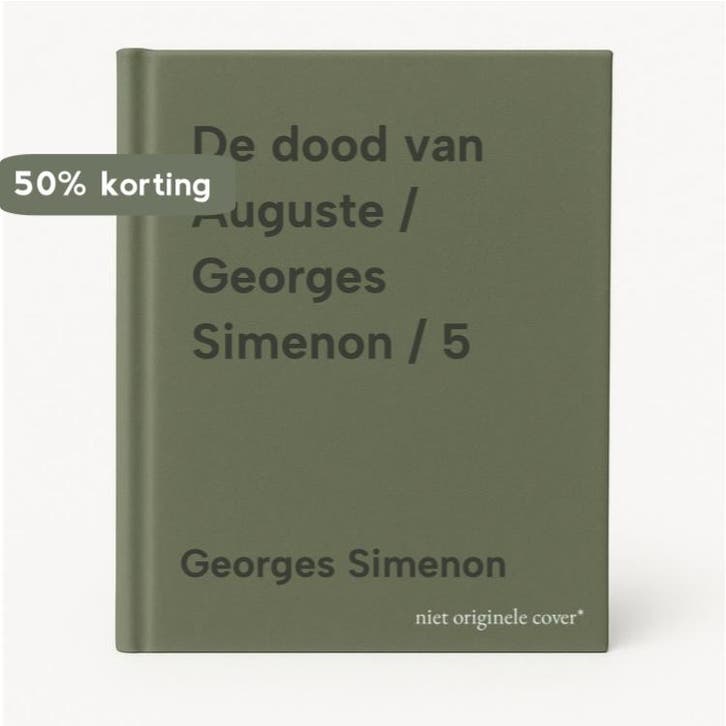 De dood van Auguste / Georges Simenon / 5 9789022977712, Livres, Romans, Envoi