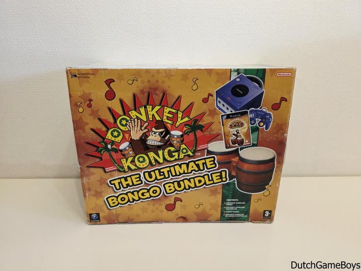 Nintendo Gamecube - Console - The Ultimate Bongo Bundle - UK, Games en Spelcomputers, Spelcomputers | Nintendo GameCube, Gebruikt