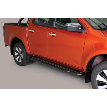 Side Bars | Isuzu | D-Max 2020- 4d pick-up | RVS Pedana zwar, Verzenden