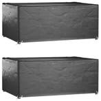 vidaXL Tuinmeubelhoezen 2 st 8 oogjes rechthoekig 180x122x75, Verzenden
