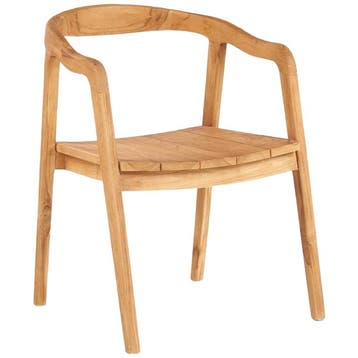 Bazar Bizar Eetkamerstoel Nihi Oka - Outdoor - Tuinstoel -, Verzenden, Nieuw, Teakhout