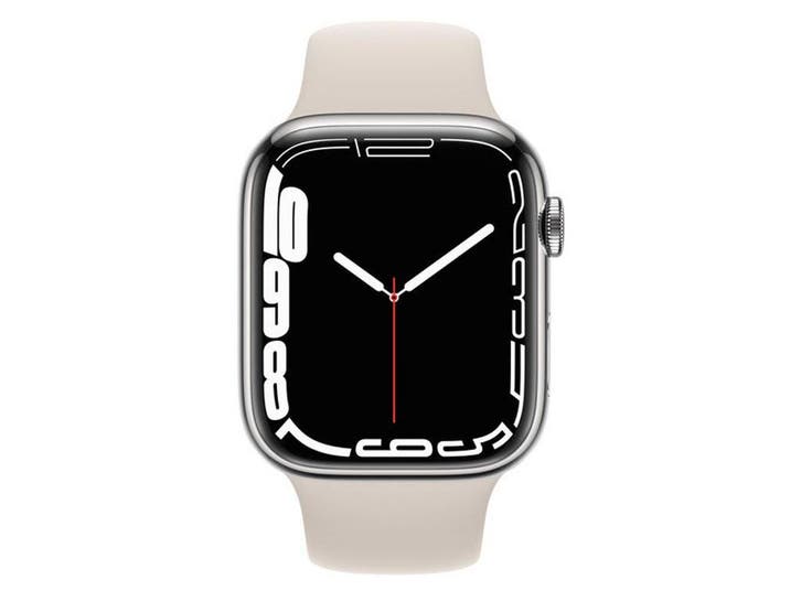 Apple Watch Series 7 - 45mm Cellular Roestvrij Staal - GPS, Bijoux, Sacs & Beauté, Montres connectées, Envoi