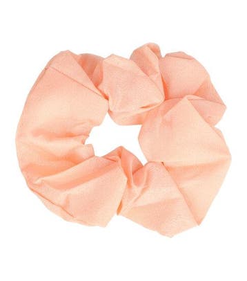 Haarelastiek Scrunchie – Basic – Satijnlook Stof – Lichtroze, Nieuw