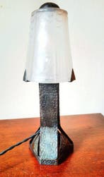 Muller Frères - HETTIER VINCENT - Bureaulamp - smeedijzer,, Antiek en Kunst
