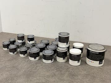 Veiling - Diverse blikken verf/lak set 23-delig, Nieuw