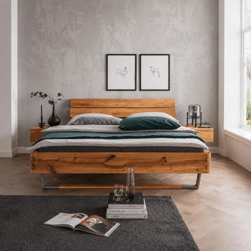 Van Schaik Wolfram Massief Eiken Balkenbed - 180 x 200