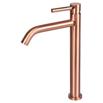Wastafelmengkraan Differnz Hoog Gebogen 30.6 cm Koper, Ophalen of Verzenden, Nieuw, Kraan