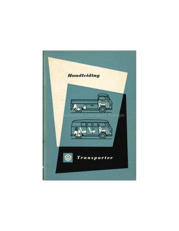 1957 VOLKSWAGEN T1 TRANSPORTER INSTRUCTIEBOEKJE NEDERLANDS