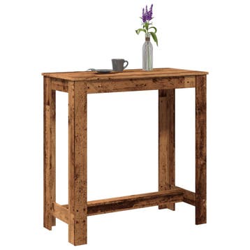 vidaXL Bartafel 102x50x103,5 cm bewerkt hout oud houtkleurig, Verzenden