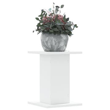 vidaXL Plantenstandaards 2 st 30x30x40 cm bewerkt hout wit, Verzenden, Nieuw