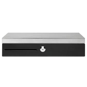 Flip-Top Kassalade | HEAVY DUTY | Zwart/RVS | 8 Muntvakken, Verzenden