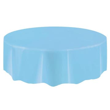 Lichtblauw Tafelkleed Rond 2,13m, Verzenden, Nieuw