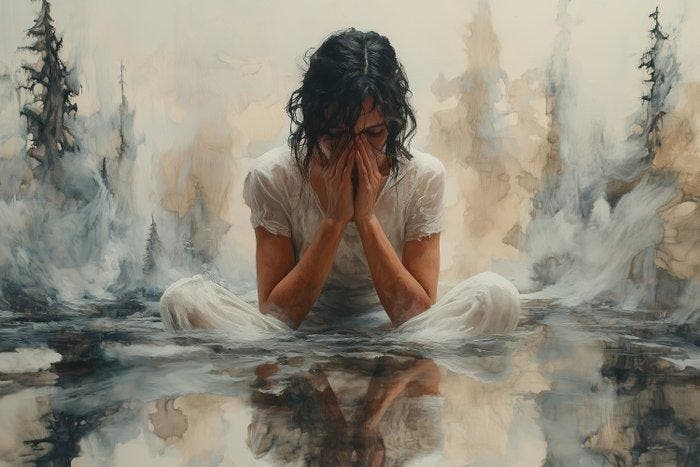 CoCo - Tears of the River - XXL, Antiek en Kunst, Kunst | Designobjecten