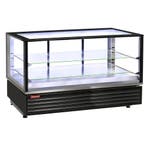 Warmte vitrine EN of GN, geventileerd, 2 niv., ZWART, Verzenden