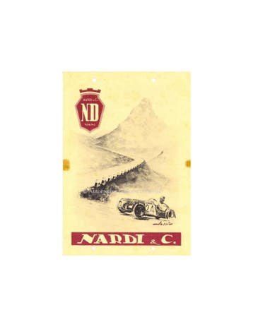 1947 NARDI ND 750 BROCHURE ITALIAANS, Ophalen of Verzenden