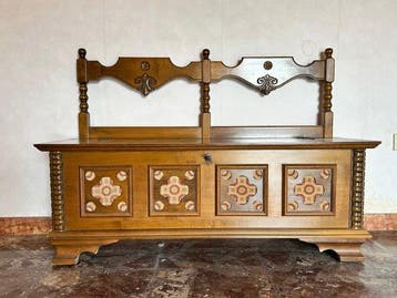 Coffre de rangement de jardin - Bois - Cassapanca italienne