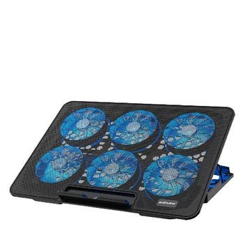 Laptop Cooler 12" 17 Inch Verstelbaar 6 Ventilators Laptop K, Verzamelen, Verzenden, Nieuw