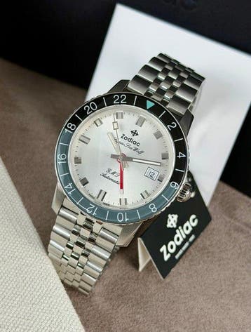 Zodiac - Super Sea Wolf GMT Automatic Date Black/Blue -