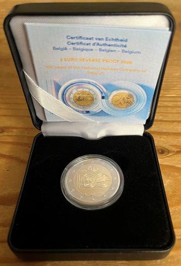Belgique. 2 Euro 2026 SNCB Reverse Proof (Sans prix de