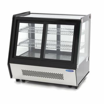 Gebaksvitrine - 125 L - 71 cm - Schuifdeuren Voor en Achter, Verzenden, Nieuw in verpakking, Koelen en Vriezen