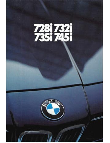 1981 BMW 7 SERIE BROCHURE NEDERLANDS, Nieuw