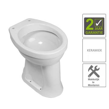 BWS Toiletpot Staand | Vlakspoel | Verhoogd 6 AO | Wit, Doe-het-zelf en Bouw, Ophalen of Verzenden, Nieuw, Overige typen