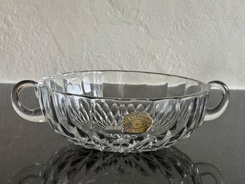 Val Saint Lambert - Plat de service - Cristal - bol / signé