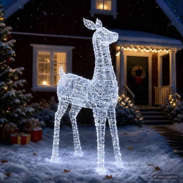 vidaXL Led-kerstverlichting in de vorm van een rendier, Verzenden, Nieuw