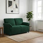 vidaXL 2-Zits Sofa Donkergroen 158 x 83 x 95 cm Fluweel, Verzenden