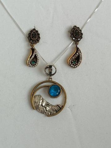Sans prix de réserve - Ensemble de bijoux 2 pièces Argent,