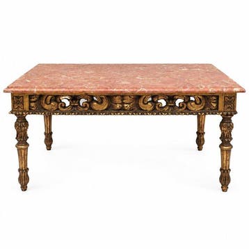 Salontafel - Hout, Marmer