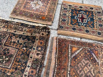 4 stuks - Vintage Afghaanse kussenhoes - no reserve price -, Huis en Inrichting, Nieuw