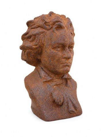 Beeld, statue in cast metal Beethoven - 24 cm - Gietijzer