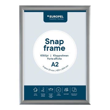 Kliklijst | Aluminium | Zilvergrijs | A2-Formaat | Rand, Verzenden