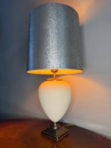 Herda - Lampe de table - Céramique, Textile, Laiton - Herda, Maison & Meubles