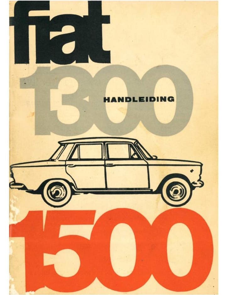1960 FIAT 1200 GRANLUCE INSTRUCTIEBOEKJE ITALIAANS, Autos : Divers, Modes d'emploi & Notices d'utilisation