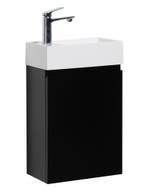 Toiletmeubel Angela 40 x 22 cm Mat Zwart Fonteinmeubel, Doe-het-zelf en Bouw, Verzenden, Nieuw