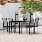 vidaXL 5-delige Tuinset zwart, Verzenden, Nieuw, Tuinset