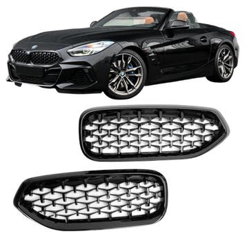 Grillen set | Bmw Z4 | G29 | 2019-2022 | Diamond look | glan, Verzenden