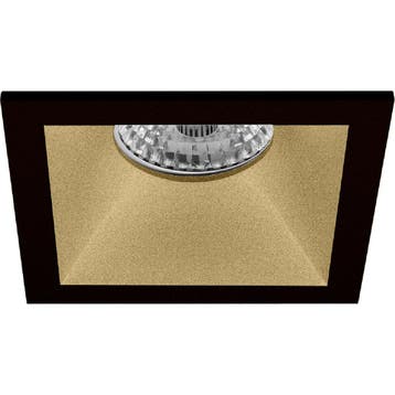 Pragmi Pollon Pro GU10 inbouwspot armatuur - Zwart/Goud alum, Verzenden, Nieuw