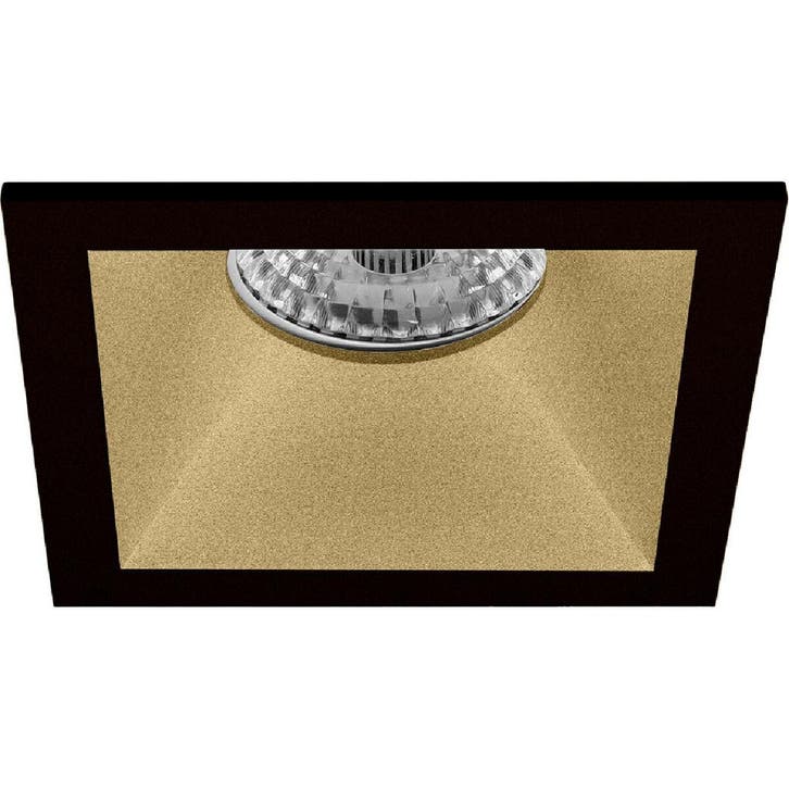 Pragmi Pollon Pro GU10 inbouwspot armatuur - Zwart/Goud alum, Huis en Inrichting, Lampen | Overige, Nieuw, Verzenden
